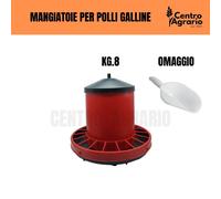 Mangiatoia per galline polli pulcini automatica antispreco a tramoggia