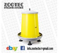 MANGIATOIA PER GALLINE PULCINI POLLI A TRAMOGGIA ANTISPRECO AUTOMATICA 5-18 KG