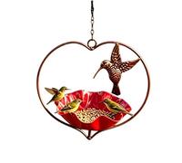 Mangiatoia Per In Metallo - Design Da Appendere A Forma Di Cuore E, Stazione Per Cibo E Acqua Da Giardino All'aperto | Gabbia Decorativa Per L'alimentazione Degli Nel Cortile Del