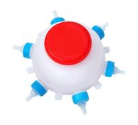 Mangiatoia per latte per suinetti - Biberon per cuccioli, dispositivo di allattamento per agnello, secchio da latte da 2,5 litri con sei tettarelle, macchina per allattamento di piccola capacità |