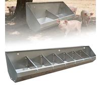 Mangiatoia per maiali e capre in acciaio inox, con apertura inclinata e facile da mangiare, versatile per capannoni e porcellane
