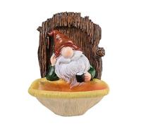 Mangiatoia per, mangiatoia per uccelli gnomi - Mangiatoia per uccelli nani in resina, mangiatoia per casa, da giardino, per balcone, giardino, terrazza