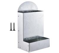 Mangiatoia per ostriche - grande mangiatoia in metallo | automatici portatili per pollaio per anatre e pulcini | Alimentazione in fattoria all'aperto, supporto per griglia, allevamento