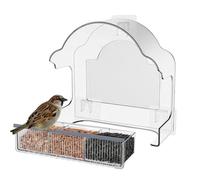 Mangiatoia per per finestre, vassoio di alimentazione rimovibile | acrilico trasparente resistente alle intemperie per esterni | per osservare gli del giardino