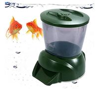 Mangiatoia per Pesci Programmabile Automatica Acquario, Dispenser per Alimenti per Pesci,Mangiatoia per Laghetti da Giardino,Distributore Automatico di Cibo con Display LCD