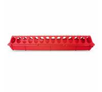 Mangiatoia per Pollame con Abbeveratoio Integrato in Plastica Robusta con Design Antiribaltamento per Allevamento di Anatre E Adatta a Uso Esterno E Interno, 28 fori