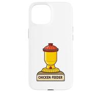 Mangiatoia per polli, design vibrante per animali da fattoria Custodia per iPhone 15