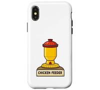 Mangiatoia per polli, design vibrante per animali da fattoria Custodia per iPhone X/XS