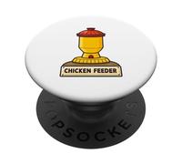 Mangiatoia per polli, design vibrante per animali da fattoria PopSockets PopGrip Adesivo