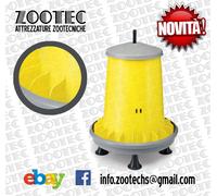 MANGIATOIA PER POLLI GALLINE PULCINI ANATRE A TRAMOGGIA AUTOMATICA ANTISPRECO