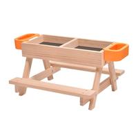 Mangiatoia per polli, mangiatoie e abbeveratoi per polli, e per polli in legno fatti a mano, comoda, non facile da rompere, 40 x 38 x 24 cm, per pollame da fattoria,