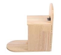 Mangiatoia per Scoiattoli in Legno Resistente alle Intemperie per Giardino | Contenitore Riutilizzabile Color Kaki, Adatto a Uccelli e Scoiattoli nel Cortile, Montaggio a Parete