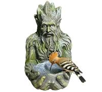 Mangiatoia Per - Statua Da Giardino Artistico per Nutrire,Stazione Di Alimentazione dei Passeri,per Giardino Posteriore Cortile Terrazza E Portico