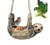 Mangiatoia per uccelli a forma di bradipo, scultura esterna per uccelli a forma di bradipo, mangiatoia per passeri, per gli appassionati di natura e fauna selvatica