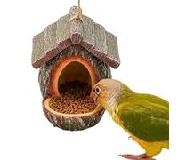 Mangiatoia per uccelli a forma di casa - Supporto per casetta a design aperto - Grande mangiatoia decorativa per uccelli | Per l'osservazione e la vista di scoiattoli e dalla finestra