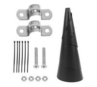 Mangiatoia per uccelli a prova di scoiattolo progettata per adattarsi a pali standard e prevenire il comportamento di arrampicata degli scoiattoli (40,6 cm)