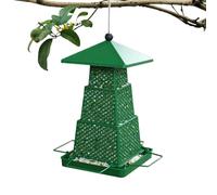 Mangiatoia per uccelli a prova di scoiattolo, resistente alle intemperie | Grande mangiatoia per uccelli decorazioni per esterni per colibrì fringuelli giardino cortile patio portico sentiero albero