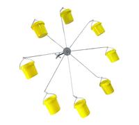 Mangiatoia per uccelli a ruota rotante unica di Halloween con azione rotante migliora gli spazi esterni per gli amanti della natura mangiatoia per uccelli