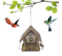 Mangiatoia Per Uccelli Anti Scoiattolo | Mangiatoie Per Colibrì In Rete A Gabbia,Stazione di Alimentazione Resistente alle Intemperie per Finestra Balcone Giardino Patio