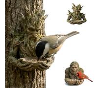 Mangiatoia Per Uccelli Bigfoot,Mangiatoia Per Uccelli A Forma Di Faccia D'albero,Da Appendere All'esterno,Scultura Impermeabile A Forma DiGuardianoDella ForestaChe AbbracciaGli Alberi E LaNutre A Mano