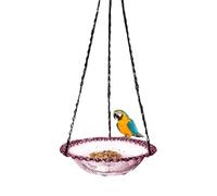 Mangiatoia Per Uccelli Con Acqua, Vasca per Uccelli da Esterno, Casa per Uccelli Decorativa da Appendere per Stazione di Osservazione Naturale in Giardino, da Utilizzare su Recinzione Balcone