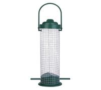 Mangiatoia per uccelli con coperchio in rete Mangiatoia per uccelli Mangiatoie per tubi selvatici Appeso Supporto per sugna Strumento alimentazione per uccelli Sugna per uccelli, Green mesh
