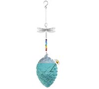 Mangiatoia per uccelli con gancio, in , a prova di perdite, piccola | Vassoio mangiatoia per colibrì da giardino, per cince, ghiandaia blu, cortile, cortile, patio, balcone, portico, albero