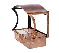 Mangiatoia per uccelli con montaggio a finestra, 21 x 11 x 5 cm, mangiatoia B ird per finestra, mangiatoia per la visualizzazione | Per colibrì selvatico terzo fringuello interno esterno balcone