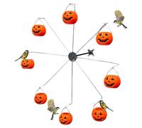 Mangiatoia per uccelli con secchi, contenitore per uccelli per Halloween, con 8 secchi, per pappagalli e passeri, per gli amanti della natura, , giardino, terrazza e