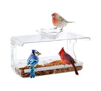 Mangiatoia Per Uccelli Con Vassoio Per Finestra A Vista Aperta, Mangiatoie Per Uccelli Esterni | Resistente Scoiattoli, Grande Capacità, Finestra Non Marcante, Esperienza Di Regalo Di Vacanza Per