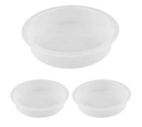 Mangiatoia per uccelli da 3 pezzi, vassoio per mangiatoia per uccelli in plastica rotonda, 7 dia..Accessori per vaschette per l'acqua del bagno della stazione di alimentazione Accessori per il v