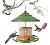 Mangiatoia per Uccelli da Appendere con Gancio a Forma di S Resistente alle Intemperie Mangiatoia per Uccelli Selvatici da Esterno Grande Capacité Trasparente Mangiatoia per Giardino, Balcone