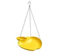 Mangiatoia per uccelli da appendere e vasca da bagno per uccelli | Vassoio per alimentazione da esterno in PP 22 x 22 x 3 cm Use e vasca da bagno per parrocchie selvatiche per la decorazione