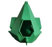 Mangiatoia per uccelli da appendere per uso esterno in giardino, supporta la diversità degli uccelli attraverso un'attenta spaziatura delle porte di alimentazione (A - verde)