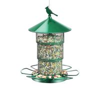 Mangiatoia per uccelli da esterno - Capacità per tutte le condizioni atmosferiche - Mangiatoia per uccelli all'aperto a prova di scoiattolo - per fringuelli e corvi in giardino balcone finestra