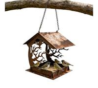 Mangiatoia per uccelli da esterno, contenitore antipioggia, mangiatoie per uccelli da appendere all'esterno, per prato, cortile, giardino, patio, balcone, portico, terrazza, birdwatching parco