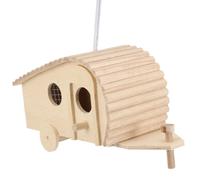 Mangiatoia Per Uccelli Da Esterno Giardino Animali Selvatici Casetta Legno Gli