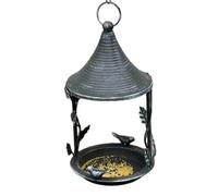Mangiatoia per Uccelli da Esterno | In Metallo Con Stile Retro Per La Decorazione Del Portico - Accessorio per Uccelli da Giardino,Ad Uso Giardino Cortile Balcone Portico E