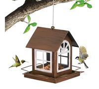 Mangiatoia per uccelli da esterno, vassoio di alimentazione | Design Casa da appendere impermeabile per esterni per osservare i fringuelli e decorare il giardino e il balcone