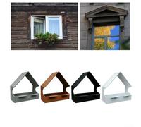 Mangiatoia per uccelli da finestra, realizzata in biodegradabile, destinata agli appassionati ed educatori degli uccelli eco-consapevoli (marrone)