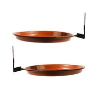 Mangiatoia per uccelli da giardino a doppio strato Design multifunzionale a prova di scoiattolo facile da pulire 1 paio di mangiatoie per uccelli a doppio strato