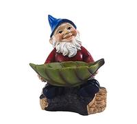 Mangiatoia per uccelli da giardino Cartoon Bird Feeder Ornamento Resistente allo sbiadimento Resina Birdfeeder Scultura Forniture da Giardino Statua Grande