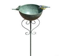 Mangiatoia per uccelli da giardino con ganci e vasca da bagno, resistente alle intemperie, per mangiatoie per vermi della farina, 101 cm
