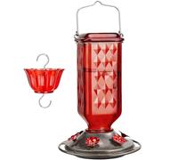 Mangiatoia per uccelli da giardino - Distributore di semi sospeso, vassoio per mangiatoia da esterno | Stazione decorativa sospesa che stimola il birdwatching, rifugio resistente per gli amanti del gi
