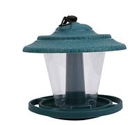 Mangiatoia per uccelli da giardino verde Mangiatoia per uccelli selvatici per il riposo degli uccelli all'aperto e l'ora del pranzo 18 cm x 19 cm