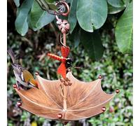 Mangiatoia per uccelli dal design unico a farfalla per rendere il tuo giardino un vivace santuario per uccelli (libellula)