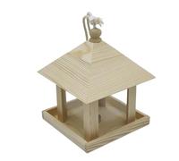 Mangiatoia per uccelli di grande capacità, mangiatoia per uccelli per giardino - Mangiatoia per uccelli staccabili in stile casa,Forniture per l'alimentazione esterna creativa, ornamento per la casa