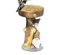 Mangiatoia per uccelli | Divertente ciotola per esterni | Ornamenti riutilizzabili per esterni, arte in resina per patio, per casa, fattoria