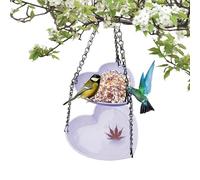 Mangiatoia per uccelli e vasca da bagno, per uccelli selvatici, resistente alle fuoriuscite, per giardino, birdwatching, balcone, patio, santuario della fauna selvatica