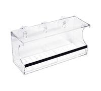 Mangiatoia per uccelli esterna per finestra - Vassoio aperto resistente alle intemperie | Mangiatoia in con ventose potenti | per e adulti, all'aperto, giardino, balcone,